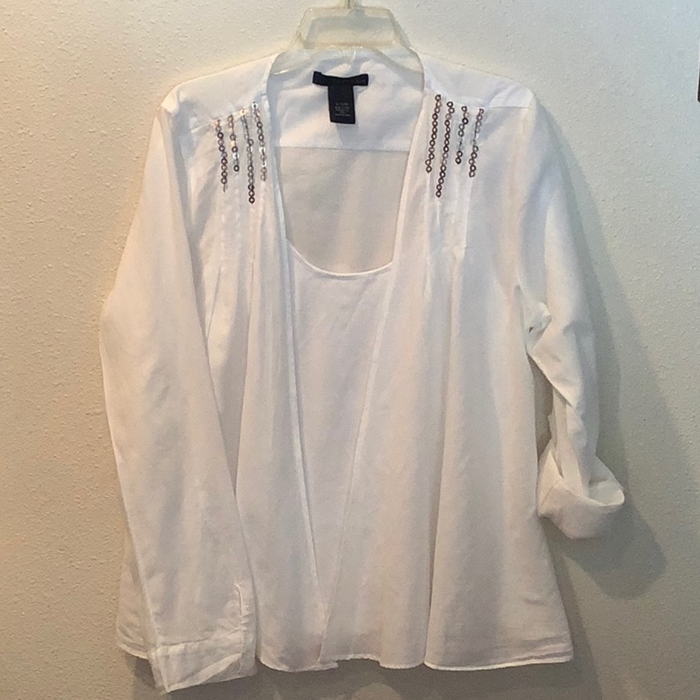 Calvin Klein white summer blouse